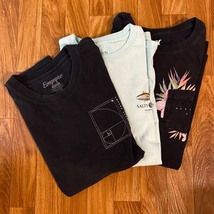 Salty Crew,  Empyre and Hurley shirts